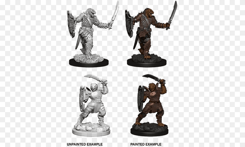 Marvelous Miniatures Dragonborn Paladin, Person, Bronze Png