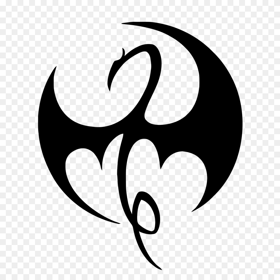 Marvels Iron Fist Logo Transparent Vector, Gray Png Image