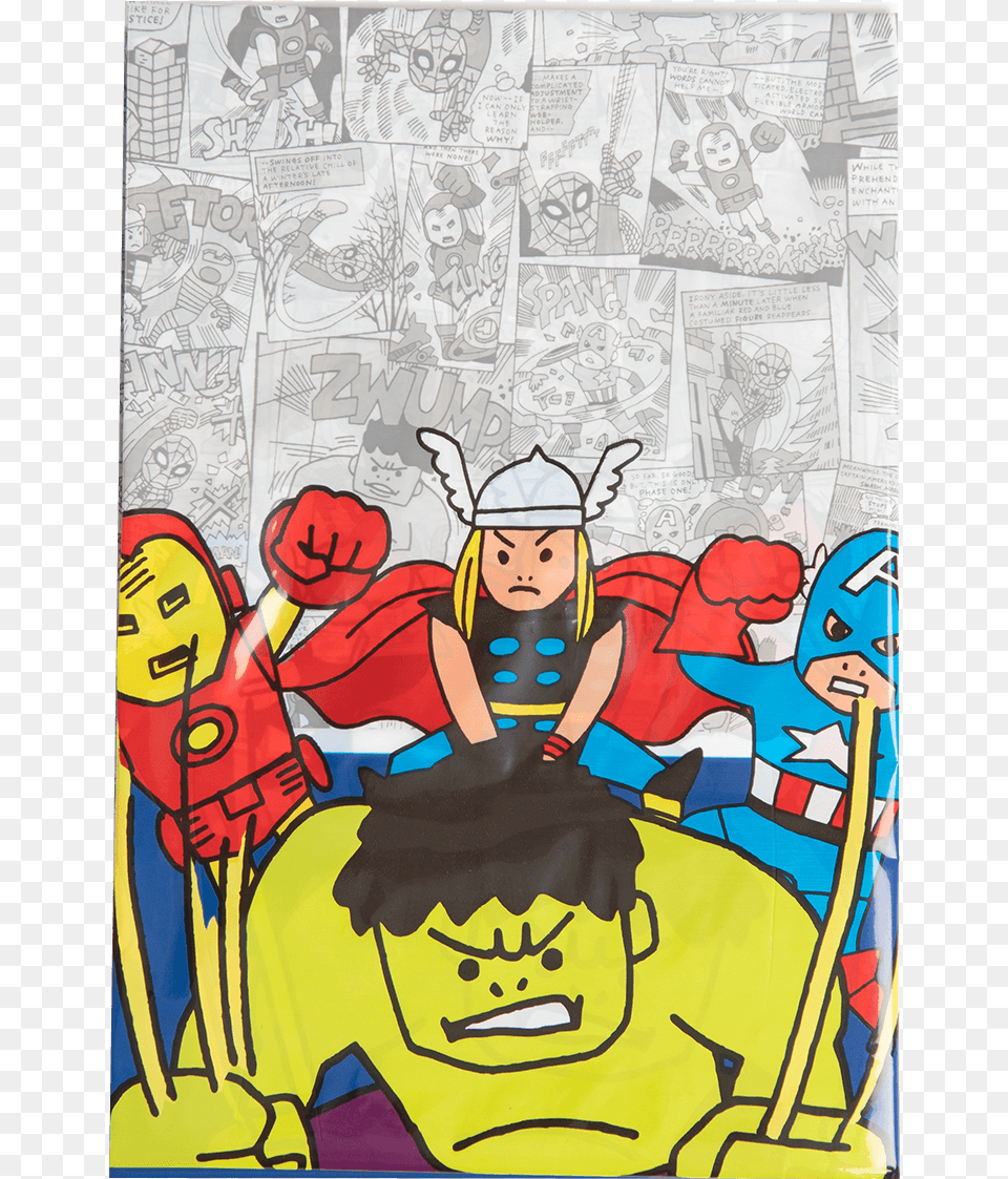 Marvels Pop Comic Table Cover Thor, Art, Publication, Book, Comics Free Png