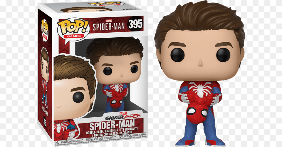 Marvels Spider Man Funko Pop Spider Man Ps4 Unmasked, Plush, Toy, Baby, Person Png