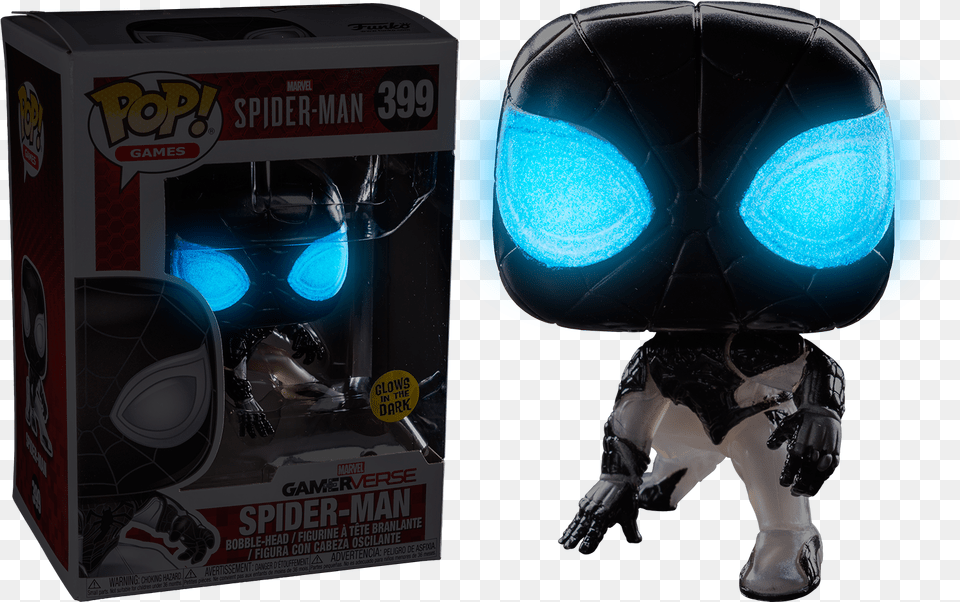 Marvels Spider Man Negative Spider Man Glow In The All Spiderman Funko Pop, Light, Lighting, Traffic Light Free Png Download