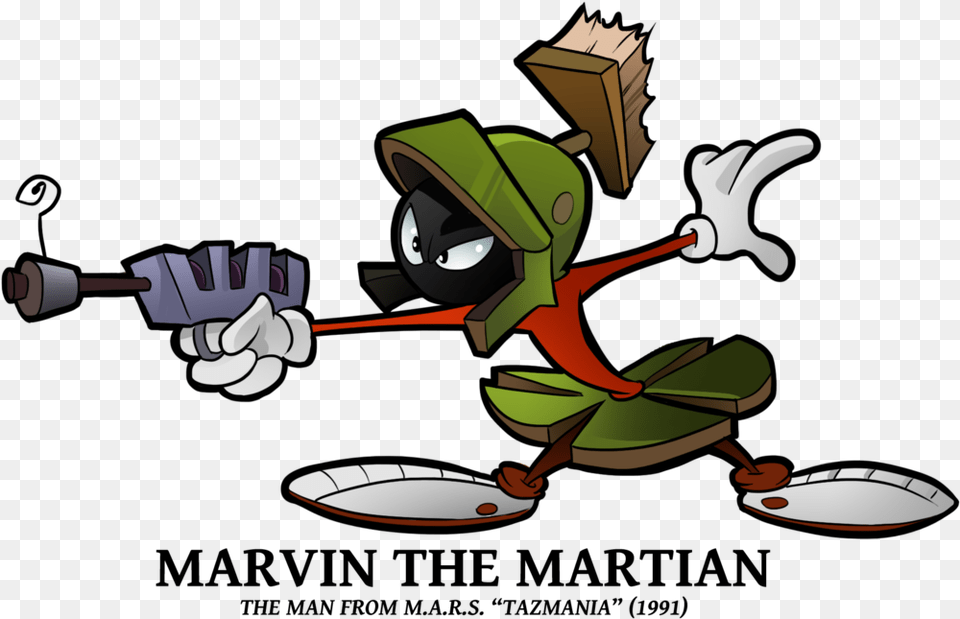 Marvin The Martian 2017 Marvin The Martian Taz Mania, Cleaning, Person, Cartoon, Device Png Image