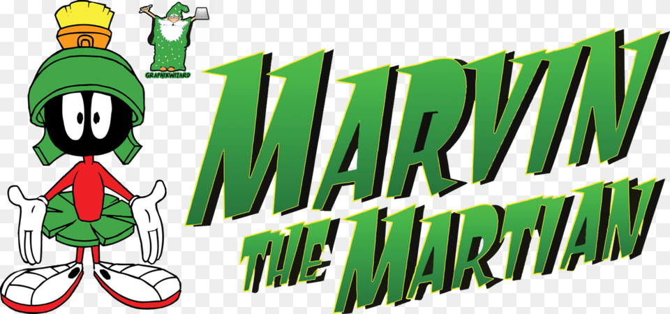 Marvin The Martian And Logo, Green, Baby, Person, Book Free Png