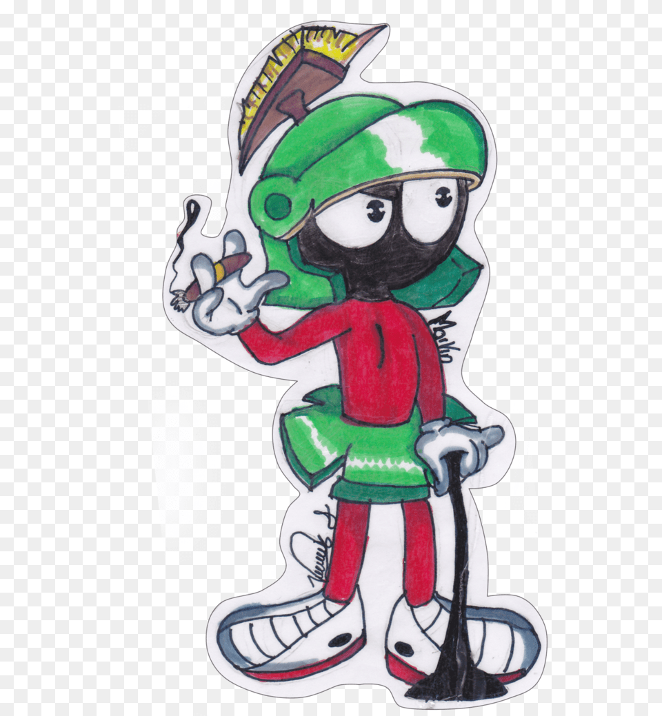 Marvin The Martian Animation Collectables, Baby, Person, Art, Face Free Png