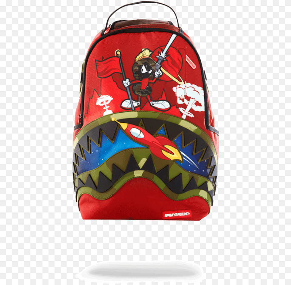 Marvin The Martian Sprayground Backpack, Bag, Accessories, Handbag Png Image