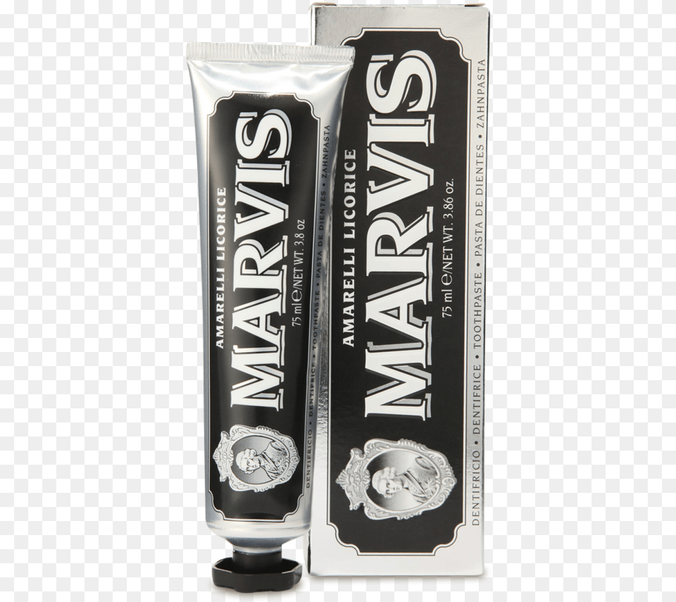 Marvis Amarelli Licorice Toothpaste 0 Toothpaste Marvis, Book, Publication, Bottle, Aftershave Free Png