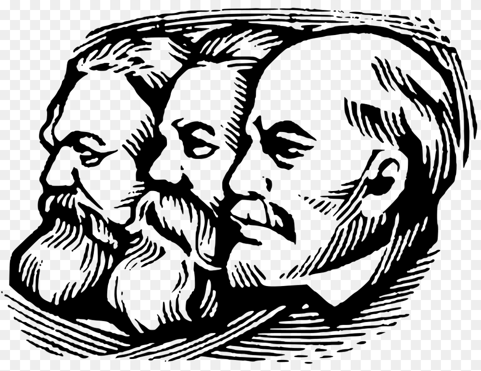 Marx Engels Lenin, Gray Png Image