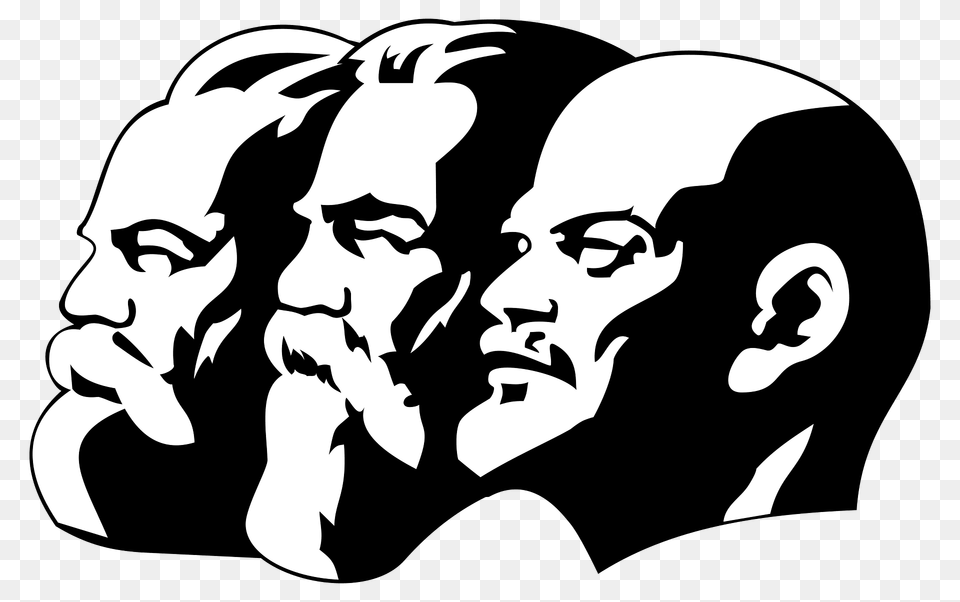 Marx Engels Lenin Clipart, Stencil, Head, Person, Baby Free Png
