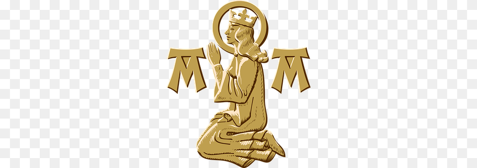 Mary Kneeling, Person, Adult, Bride Free Transparent Png