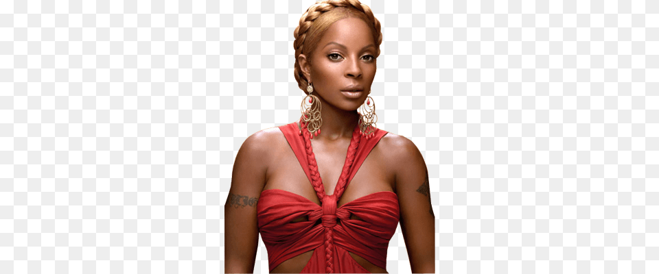 Mary J Blige Red Dress Marie J Blige Without You, Formal Wear, Portrait, Photography, Person Free Transparent Png