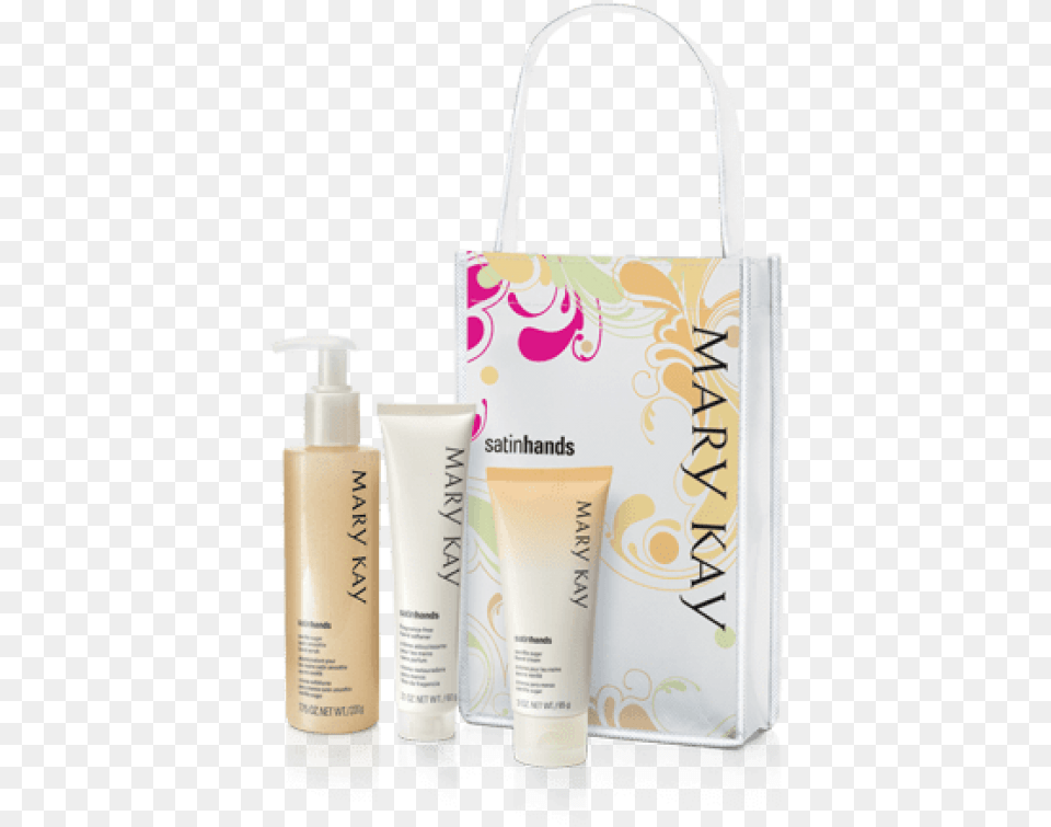 Mary Kay Satin Hands Pampering Set Mary Kay Vanilla Sugar Satin Hands, Bottle, Lotion, Bag, Cosmetics Free Transparent Png