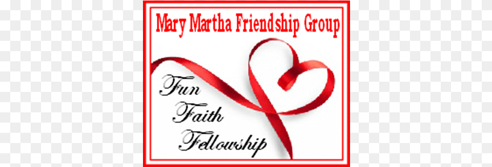 Mary Martha Friendship Group Triumphant Love Lutheran Church, Envelope, Greeting Card, Mail, Text Free Png Download