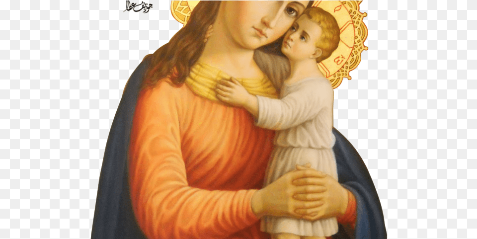 Mary Mother Of Jesus Transparent Mary And Jesus, Art, Painting, Adult, Female Png