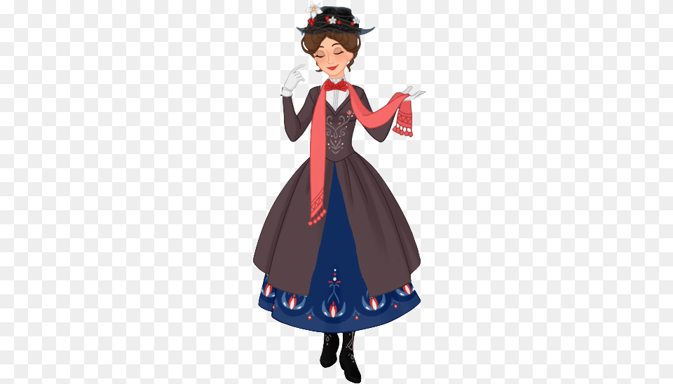 Mary Poppins By Musicmermaid Mary Poppins Clipart, Clothing, Person, Costume, Dress Png Image