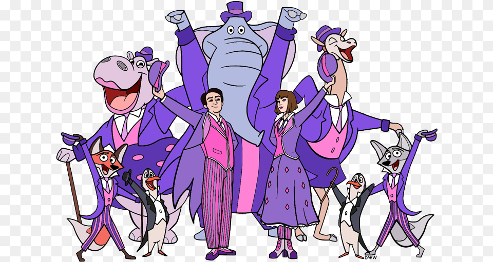 Mary Poppins Jack Animals Performing Mary Poppins Returns Royal Doulton Music Hall, Purple, Book, Comics, Publication Png