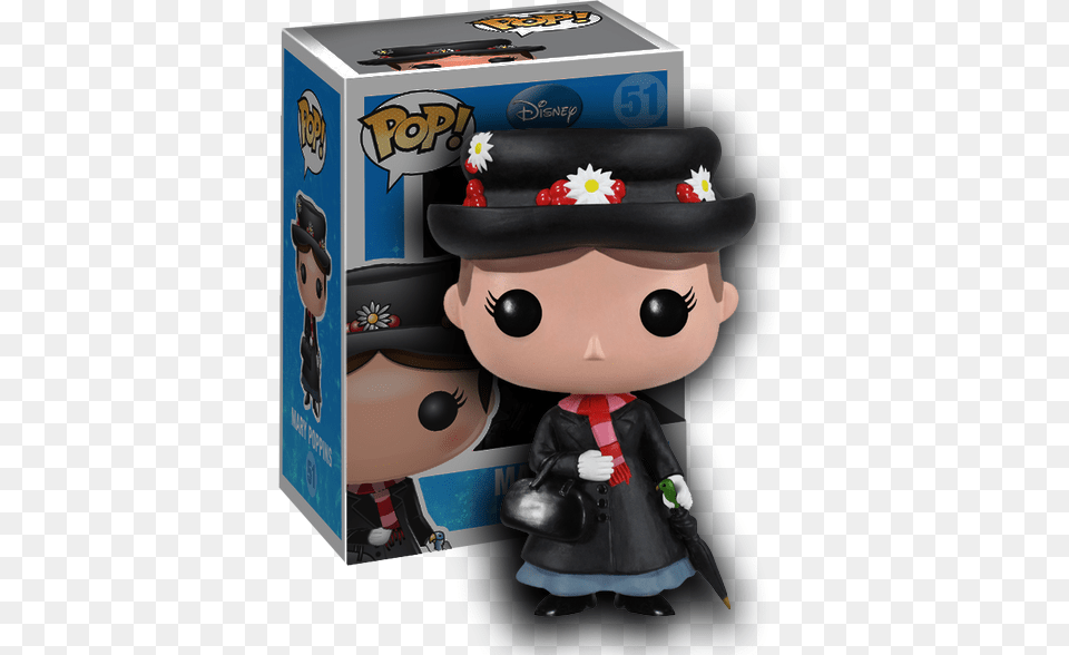 Mary Poppins Pop Vinyl Figure Funko Pop Disney Series 5 Mary Poppins, Figurine, Nature, Outdoors, Snow Png