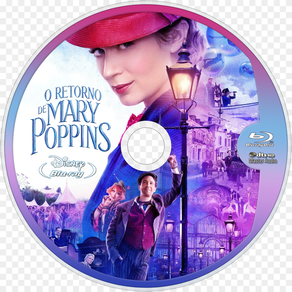 Mary Poppins Returns, Disk, Dvd, Adult, Person Png