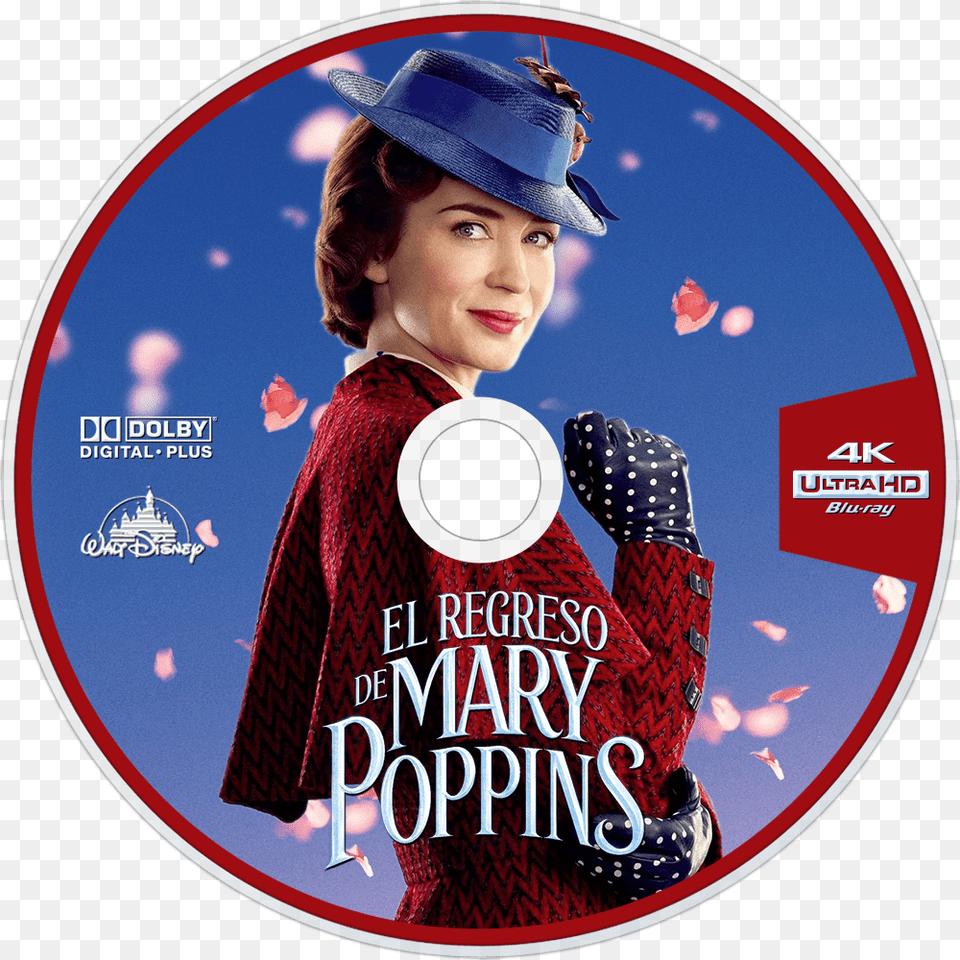 Mary Poppins Returns Dvd Label, Child, Disk, Female, Girl Png Image