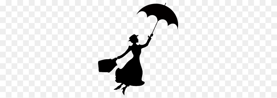 Mary Poppins Stencil Kindergarten Disney, Silhouette, Person, Head Png