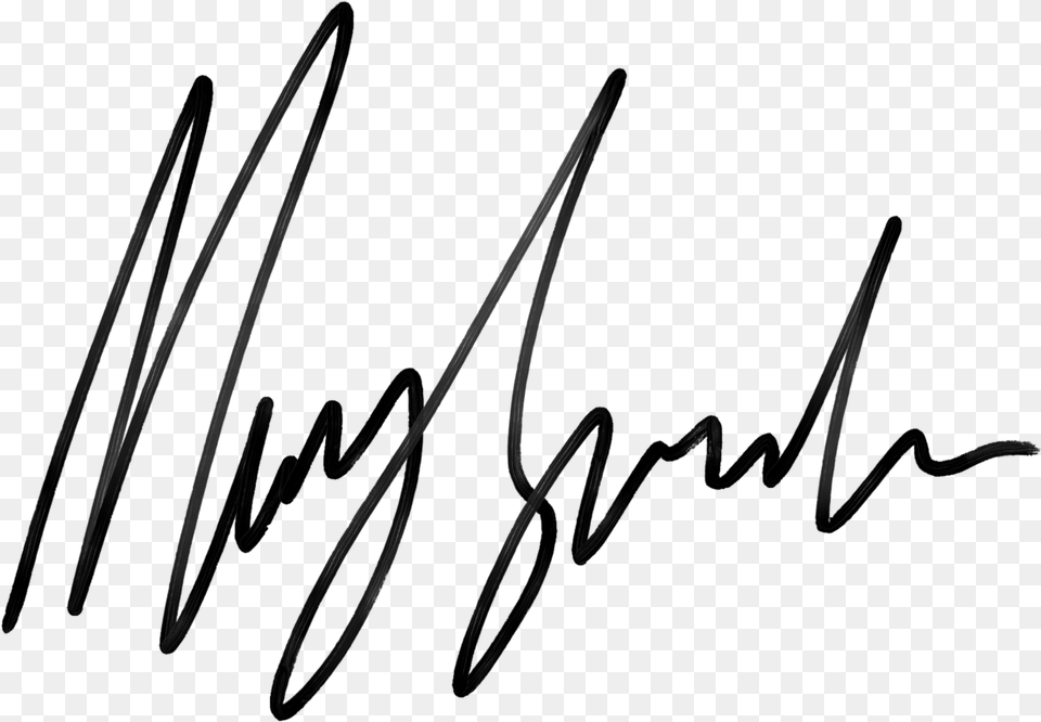 Mary Spender Store Mary Signature, Black Png Image