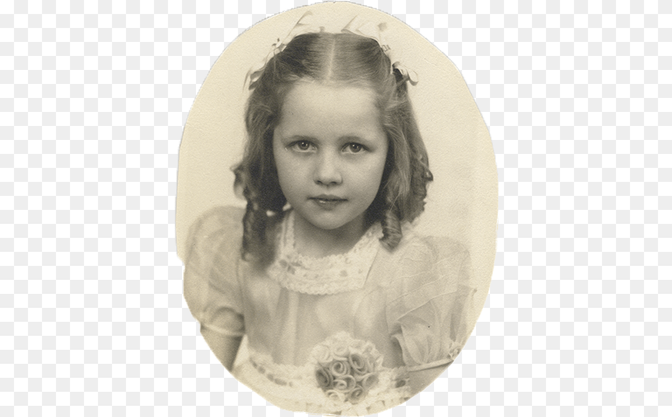 Mary Sue Kallandar Interviewee As A Girl Wwii Girl Child, Adult, Wedding, Portrait, Plant Png