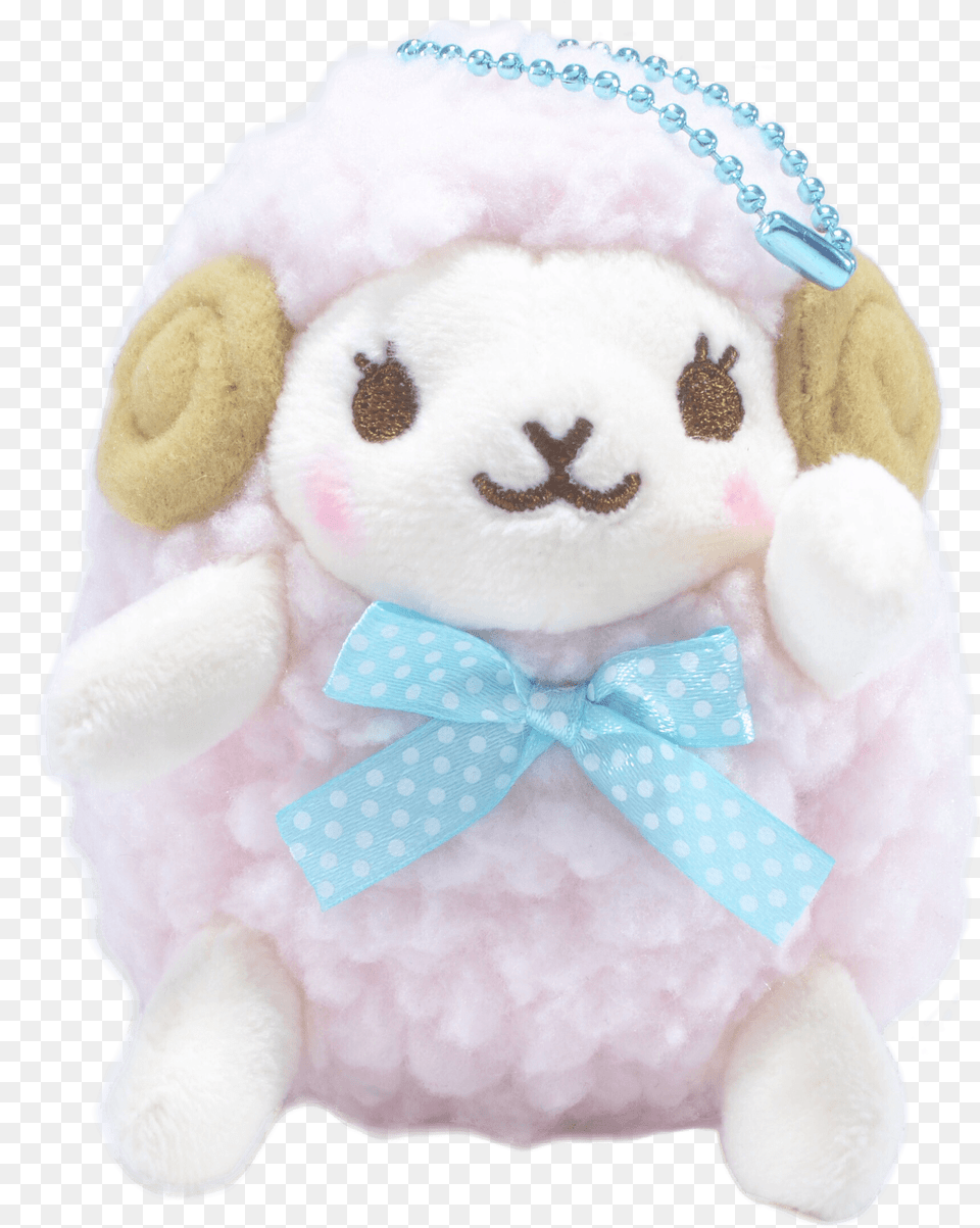 Mary The Pink Sheep Plush Keychain, Toy, Accessories, Formal Wear, Tie Free Png