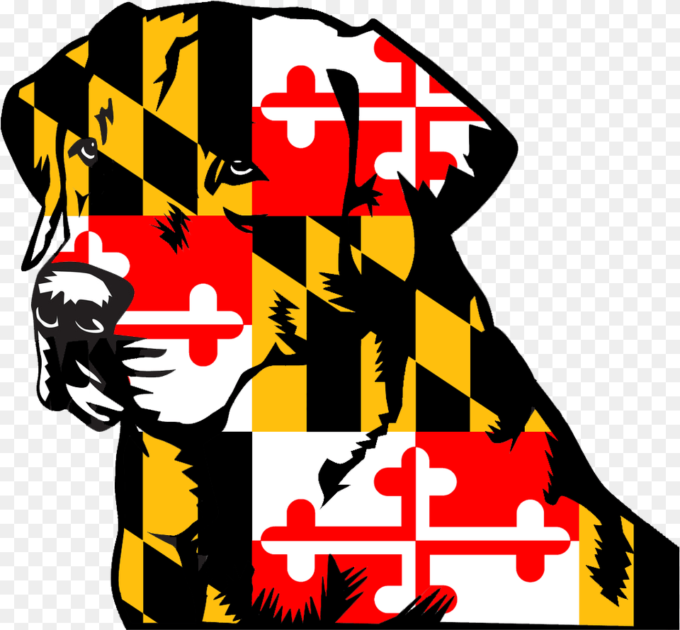 Maryland 3 X5 Maryland State Flag Clipart, Art, Graphics, Person, Modern Art Free Png Download