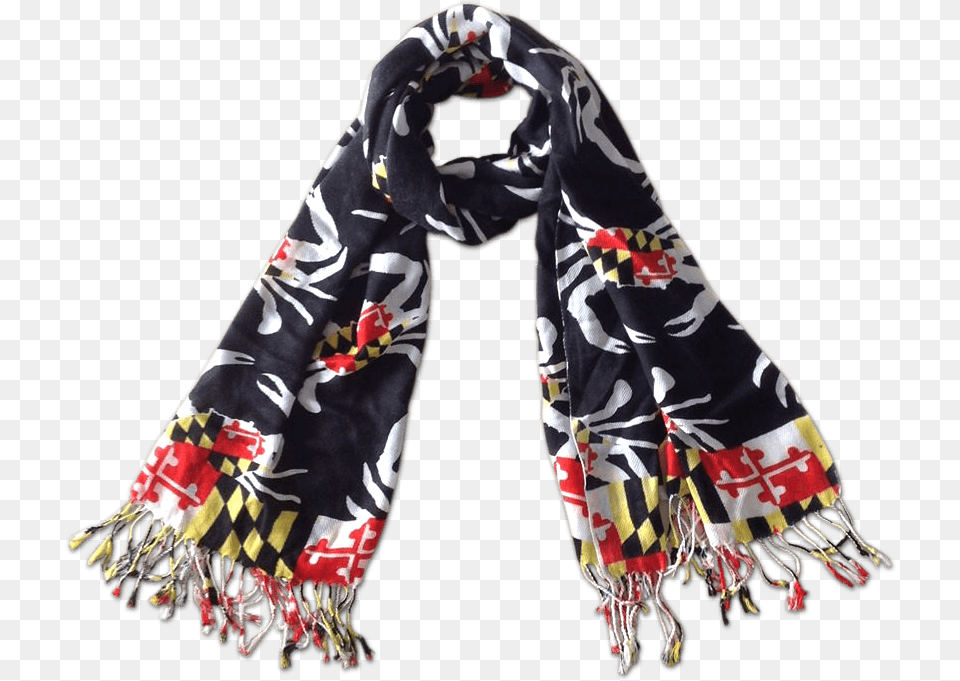 Maryland Crab Pattern Scarf, Clothing, Stole Free Png