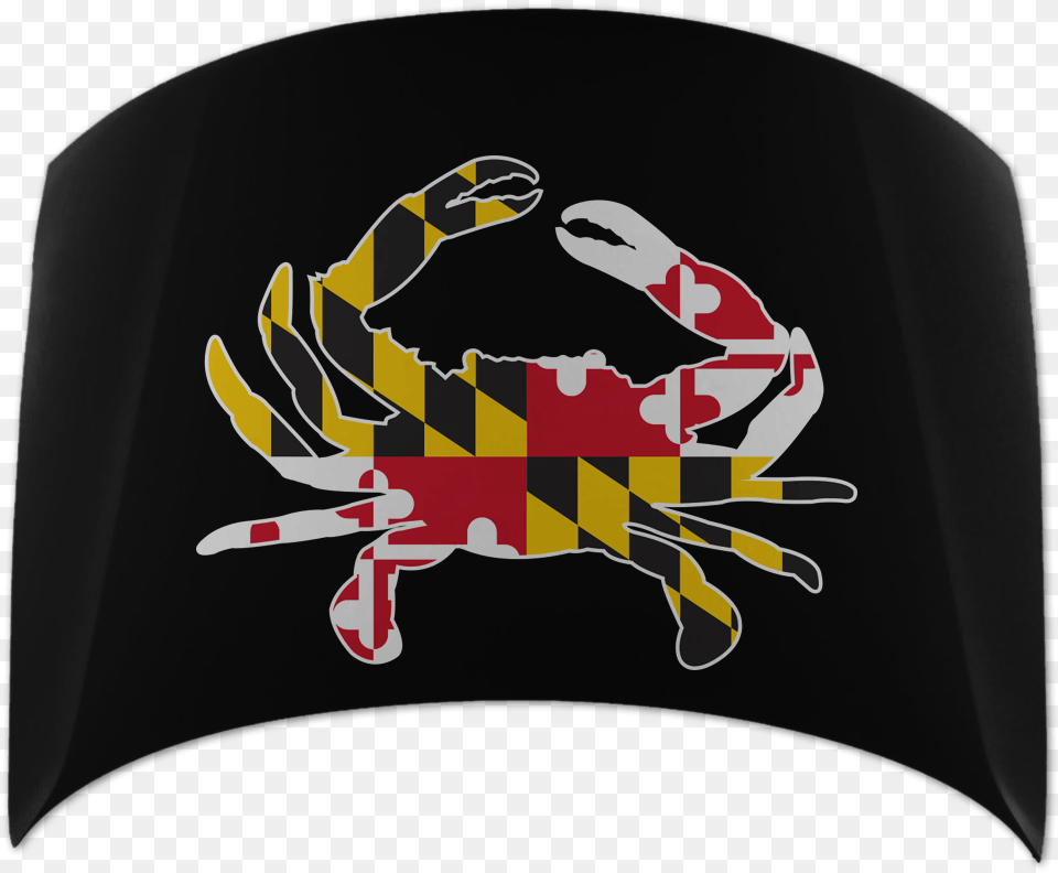 Maryland Flag Car Hood Cover Route Apparel Maryland State Flag, Clothing, Swimwear, Animal, Crab Png Image