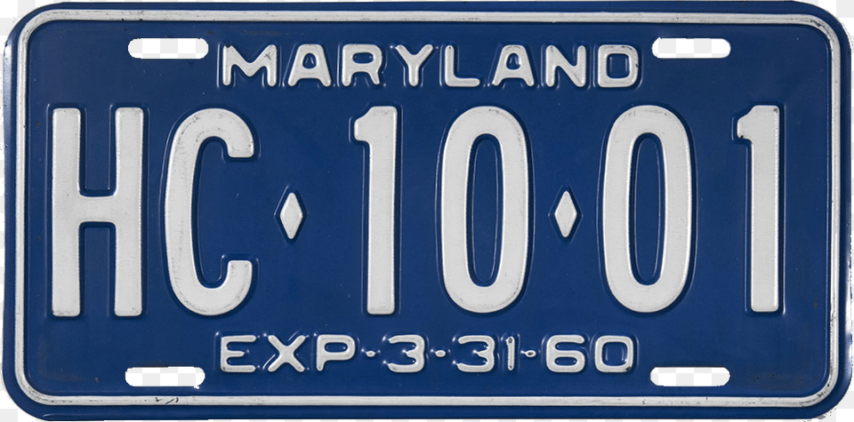 Maryland License Plate 1960 Number, License Plate, Transportation, Vehicle Free Png Download
