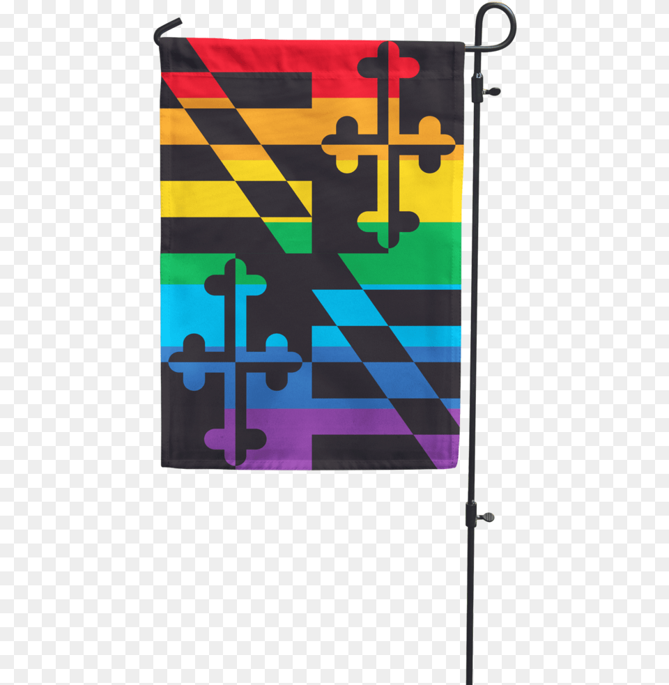 Maryland Rainbow Pride Garden Flag Maryland Iphone, Text Free Png