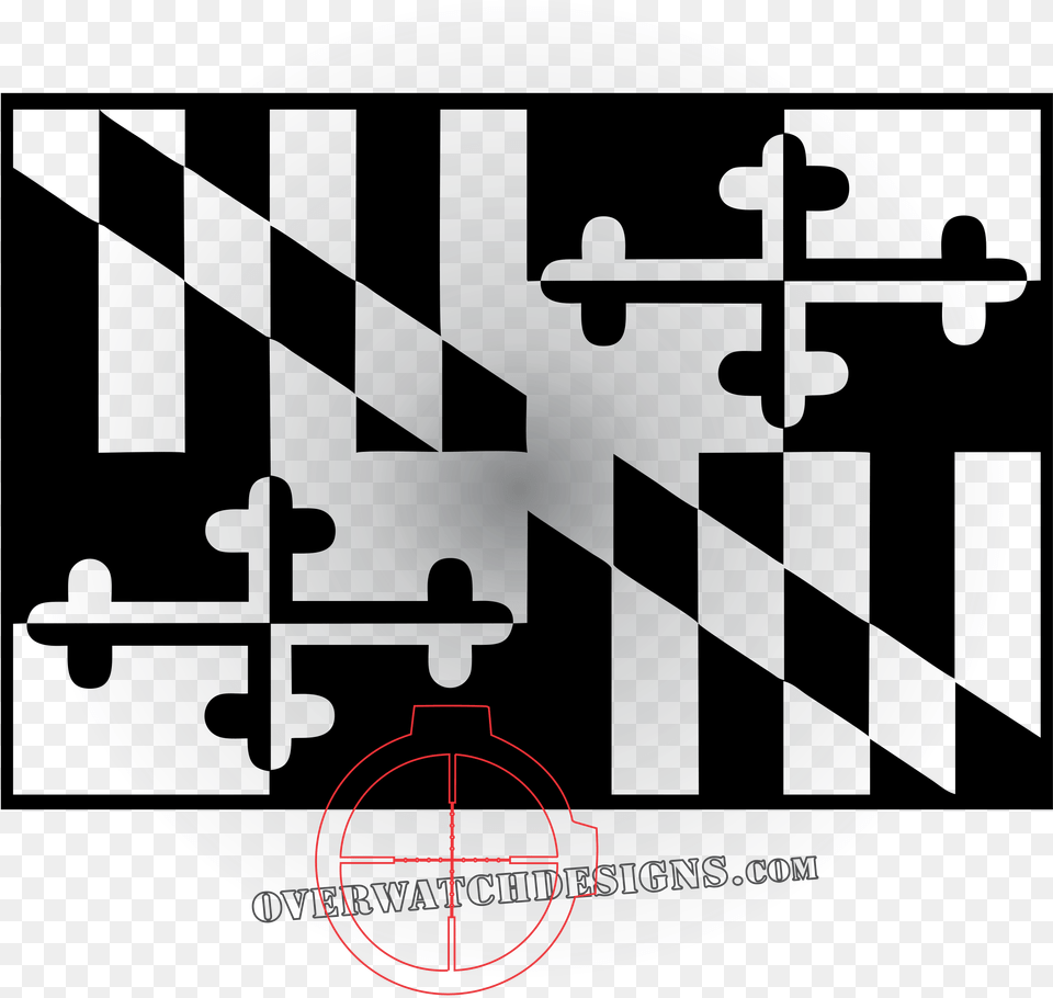 Maryland State Flag Decal Maryland State Flag, Chess, Game, Outdoors, Cross Free Png