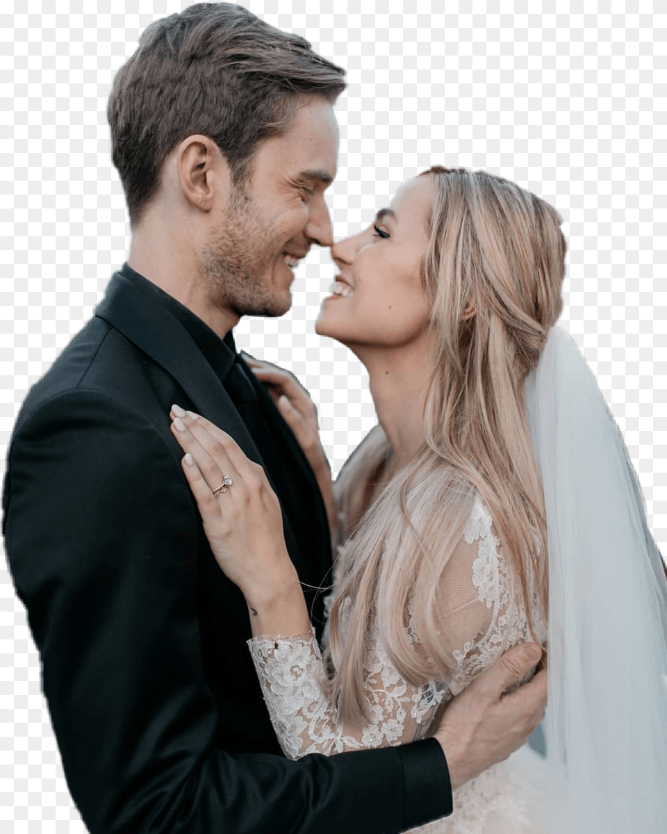 Marziapie Pewdiepie Wedding Felixkjellberg Marziabisagonin, Adult, Person, Woman, Female Free Transparent Png