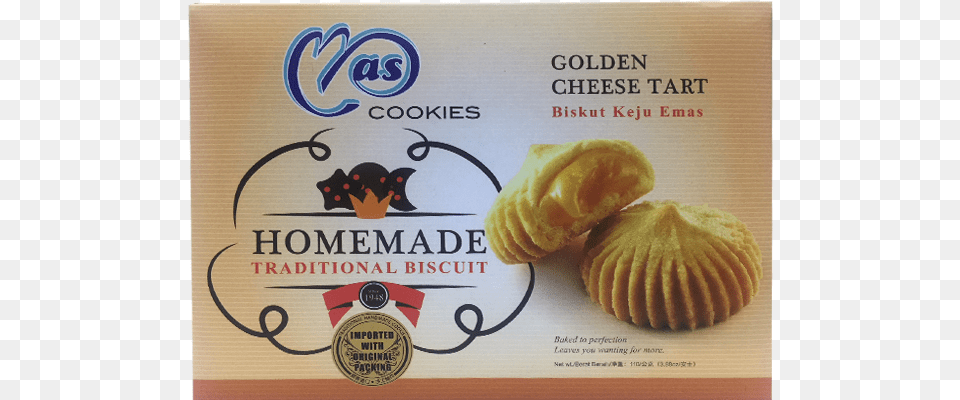Mas Cookies Golden Cheese Tart 10g X 11 Small Packet Mas Cookies Homemade Traditional Cookies, Dessert, Food, Pastry, Bread Free Png Download