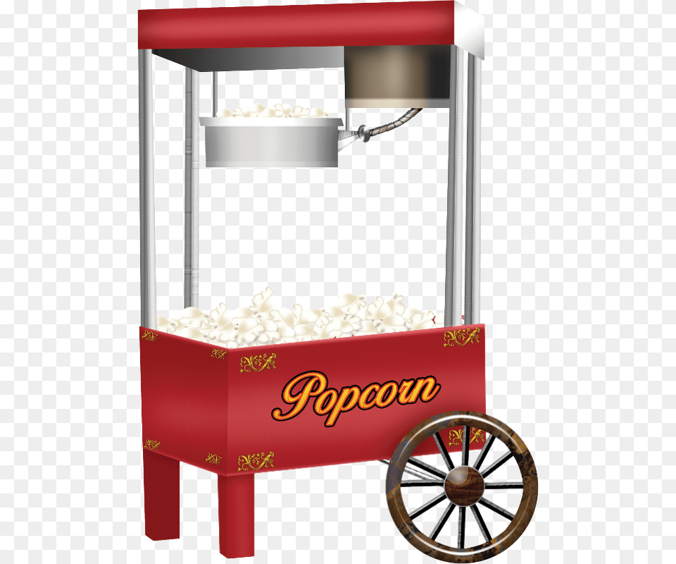 Mas Popcorn Transparent Palomitas De Maiz Cart, Machine, Wheel, Food Free Png