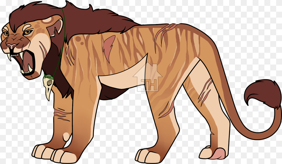 Masai Lion, Animal, Mammal, Wildlife, Person Png Image