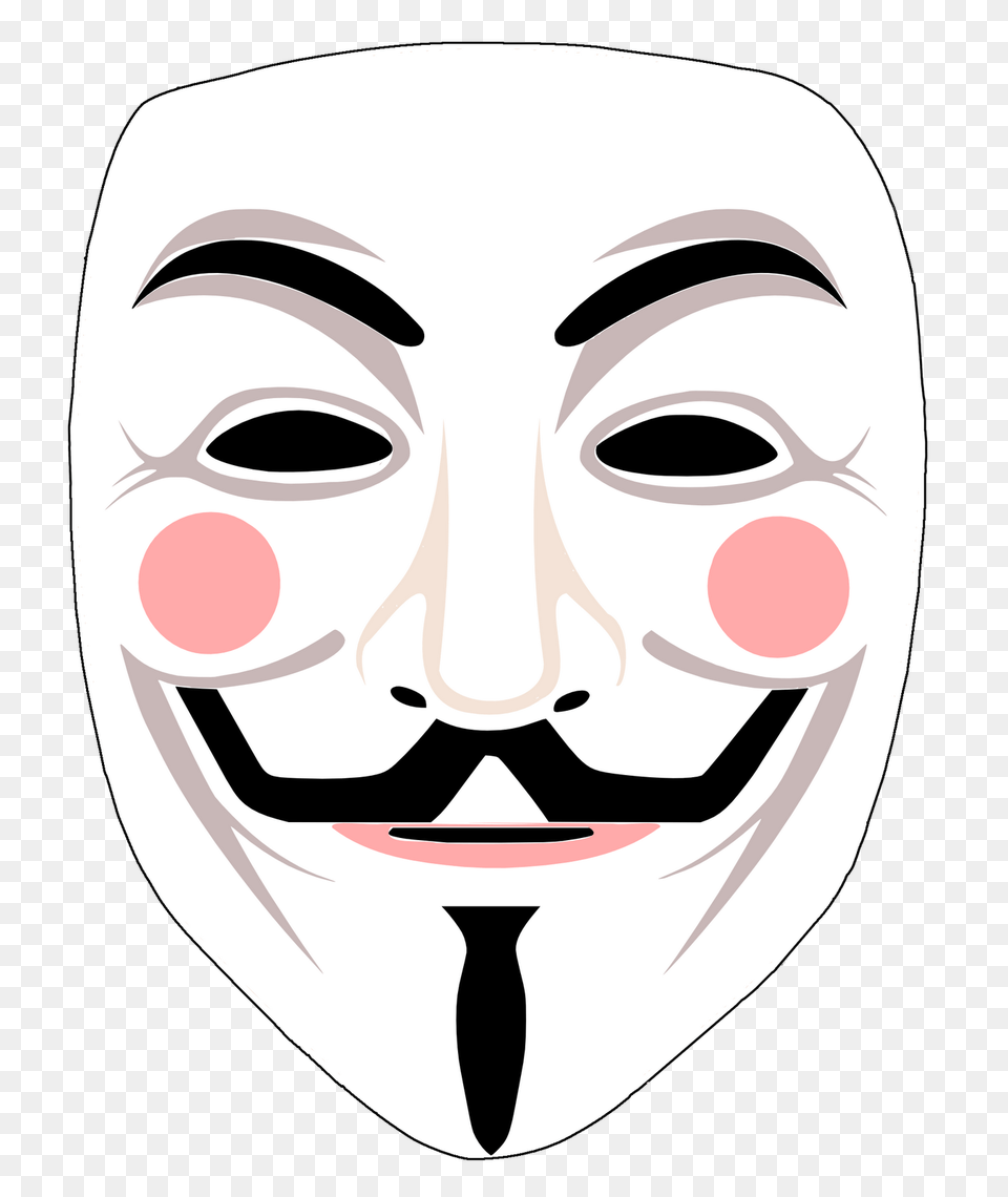 Mascara De Anonymous Image, Mask, Face, Head, Person Free Transparent Png