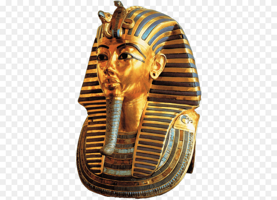 Mascara Egipcia Gold Egyptian Statue, Adult, Bride, Female, Person Png