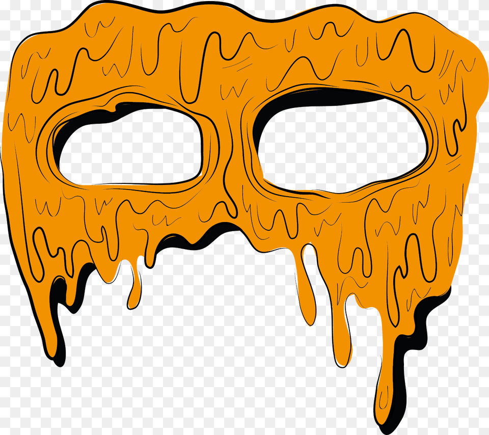 Mascara Grimeart Grime Grimeface Eyes Orange Anaranjado, Mask Free Png Download