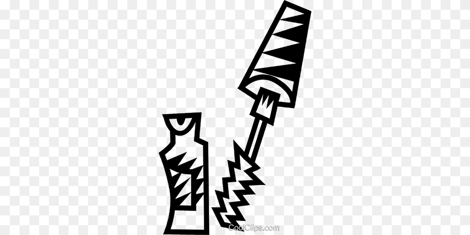 Mascara Royalty Free Vector Clip Art Illustration, Weapon, Sword Png Image