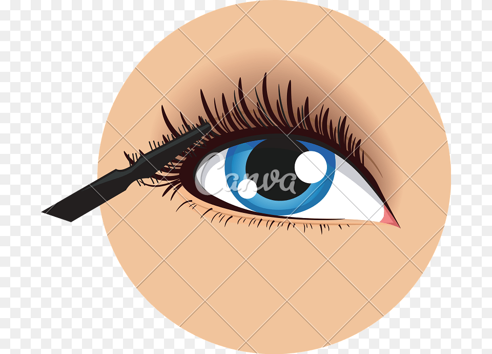Mascara Vector Cartoon Makeup Eye Liner, Cosmetics, Contact Lens Free Transparent Png