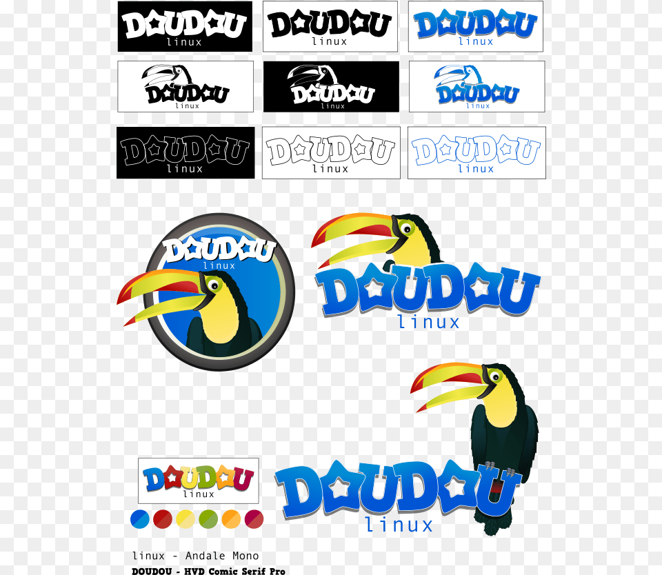 Mascot And Logo Contest Svg Clip Arts Doudoulinux, Animal, Bird, Toucan Free Png