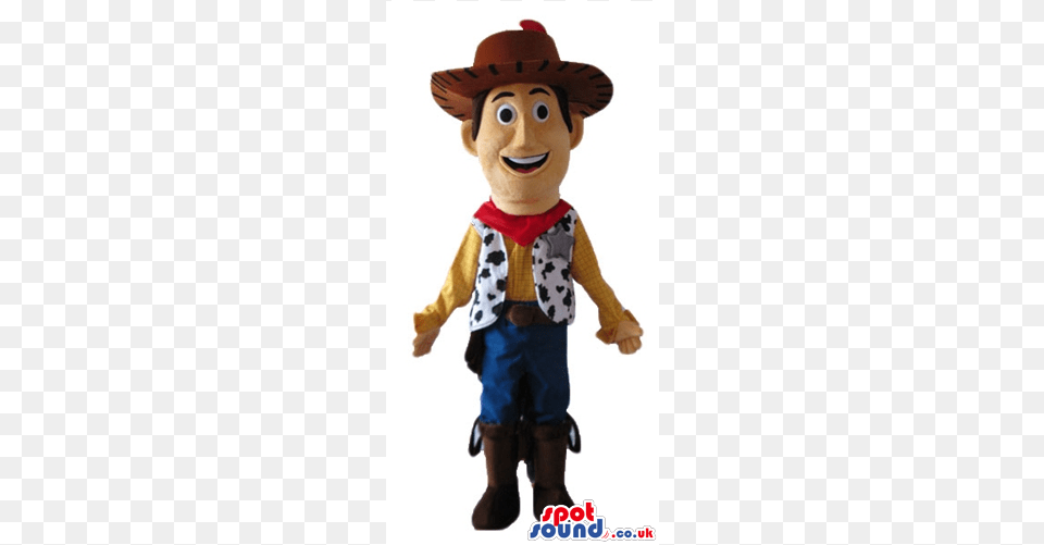 Mascot Costume Of Woody Cartoon, Baby, Person, Doll, Toy Png