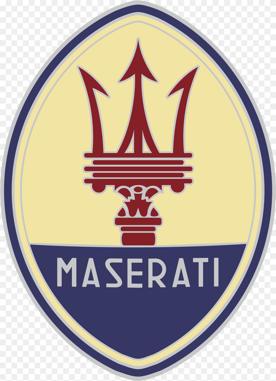 Maserati Logo Transparent Old Maserati Logo, Badge, Symbol, Emblem, Weapon Free Png Download