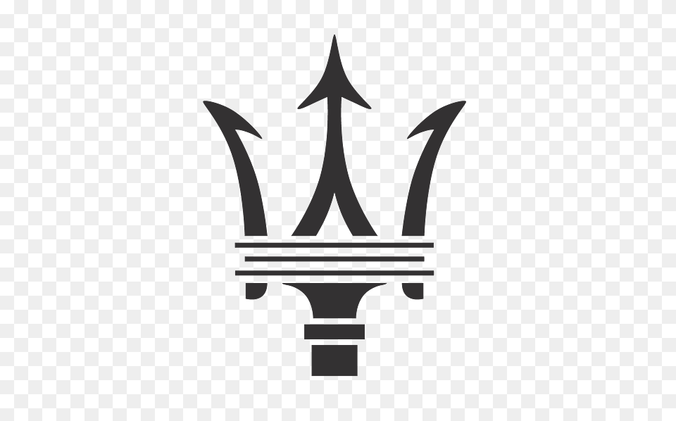Maserati Symbol Logo, Weapon, Trident, Person, Animal Png Image