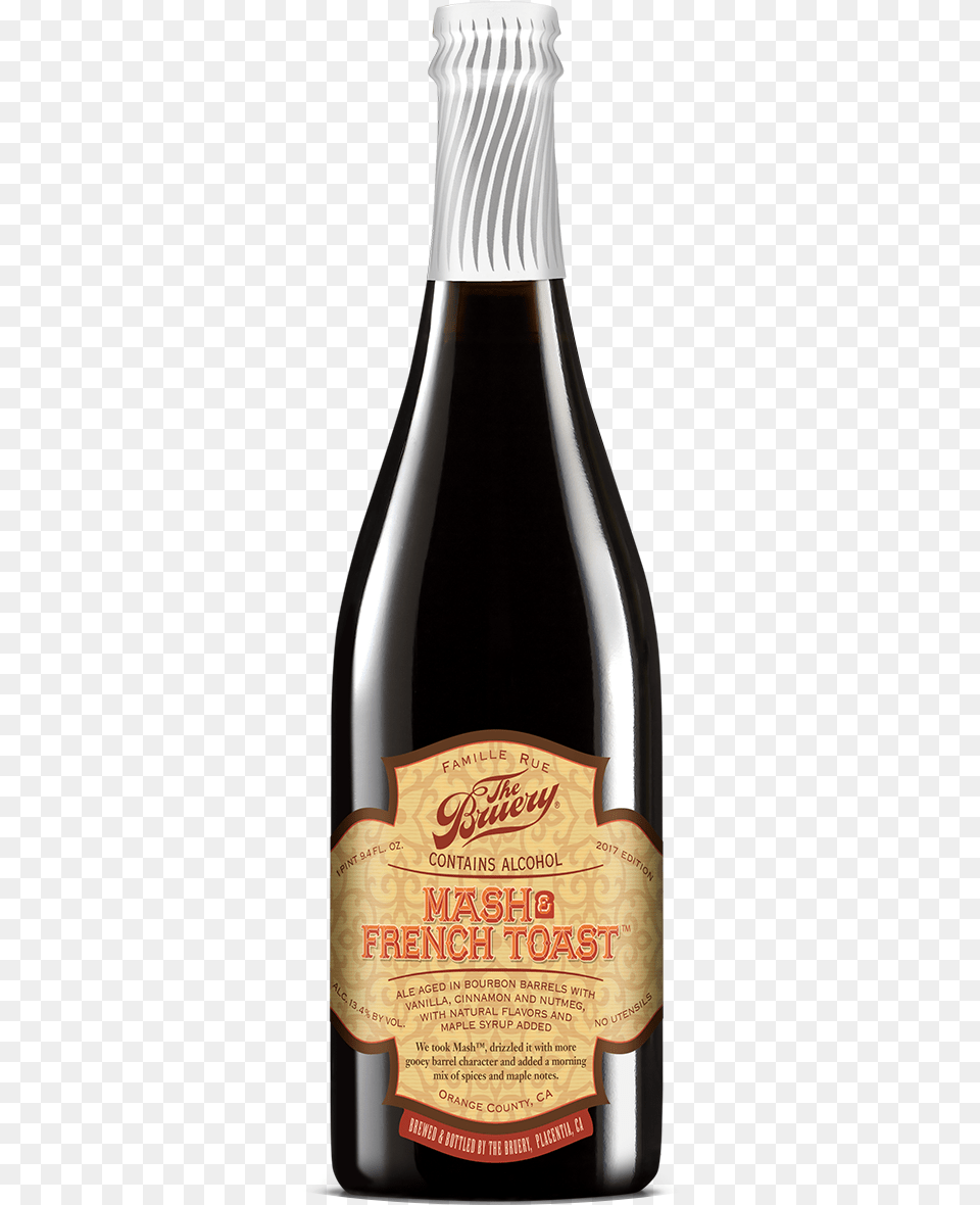 Mash And French Toast Bruery, Alcohol, Beer, Beverage, Bottle Png