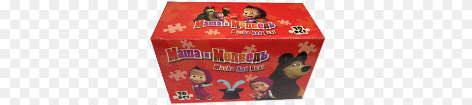 Masha Amp Bear Mini Chewing Gum Playset, Baby, Person, Box Png Image