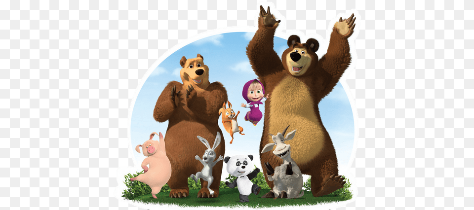 Masha And The Bear Graphic Masha Y El Oso, Baby, Person, Animal, Mammal Free Png