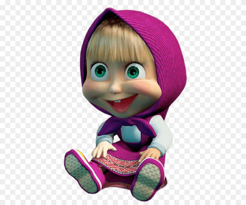 Masha And The Bear Images, Clothing, Hat, Doll, Toy Png Image