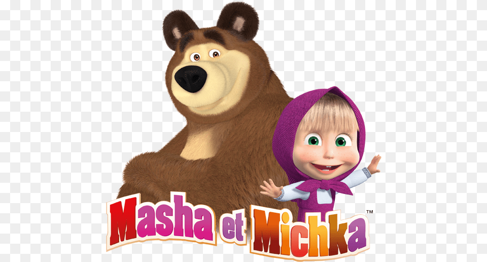 Masha And The Bear Logo, Doll, Toy, Teddy Bear, Clothing Png